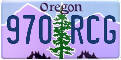 OR license plate 970RCG