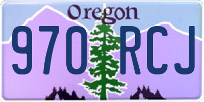 OR license plate 970RCJ