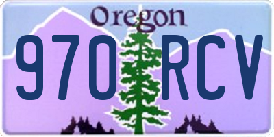 OR license plate 970RCV