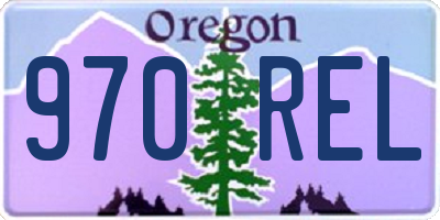 OR license plate 970REL
