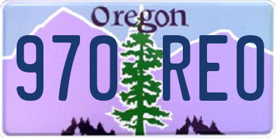 OR license plate 970REO