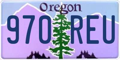 OR license plate 970REU