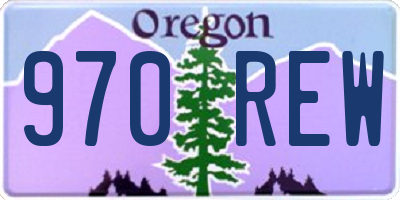 OR license plate 970REW