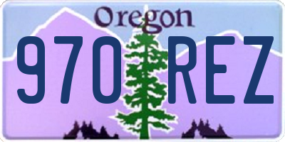 OR license plate 970REZ