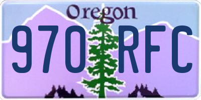OR license plate 970RFC