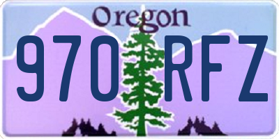 OR license plate 970RFZ