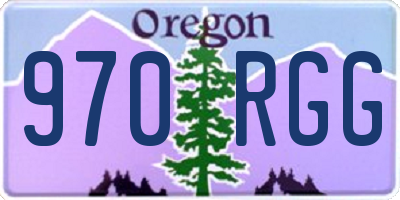 OR license plate 970RGG