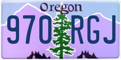 OR license plate 970RGJ