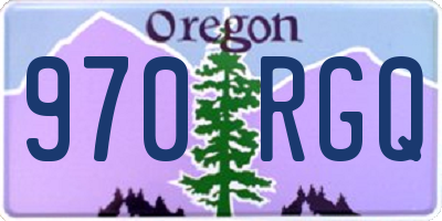 OR license plate 970RGQ