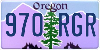 OR license plate 970RGR