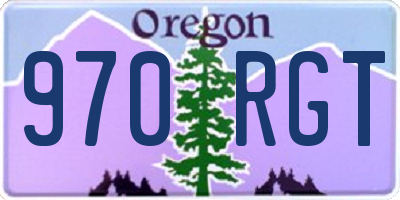 OR license plate 970RGT