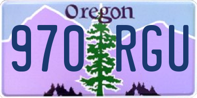 OR license plate 970RGU