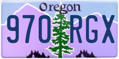 OR license plate 970RGX