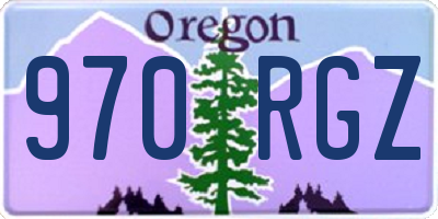 OR license plate 970RGZ