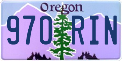 OR license plate 970RIN