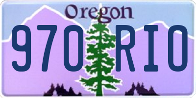 OR license plate 970RIO
