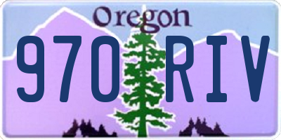 OR license plate 970RIV