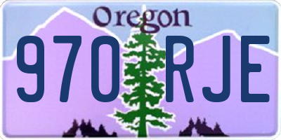 OR license plate 970RJE