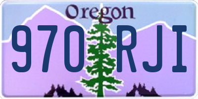 OR license plate 970RJI
