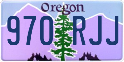 OR license plate 970RJJ