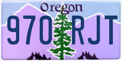 OR license plate 970RJT