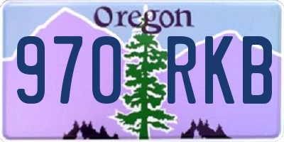 OR license plate 970RKB