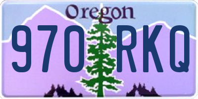 OR license plate 970RKQ
