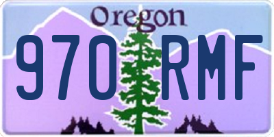 OR license plate 970RMF