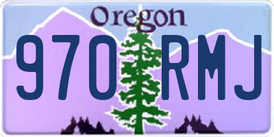 OR license plate 970RMJ
