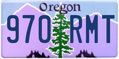 OR license plate 970RMT