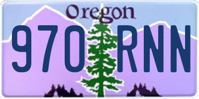 OR license plate 970RNN
