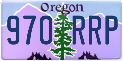 OR license plate 970RRP