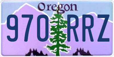 OR license plate 970RRZ