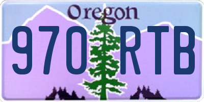 OR license plate 970RTB