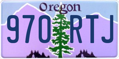 OR license plate 970RTJ