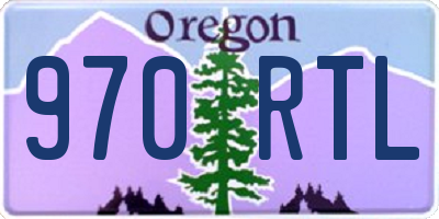 OR license plate 970RTL