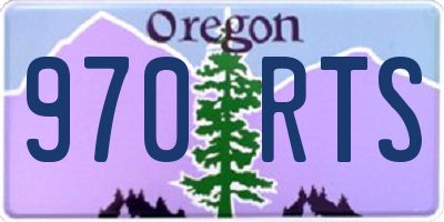 OR license plate 970RTS