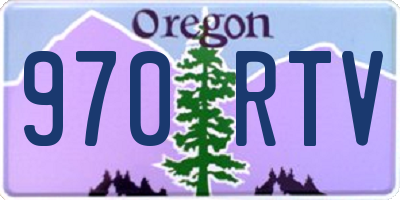 OR license plate 970RTV