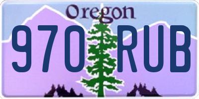 OR license plate 970RUB