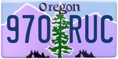 OR license plate 970RUC