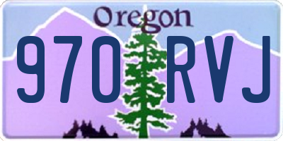 OR license plate 970RVJ
