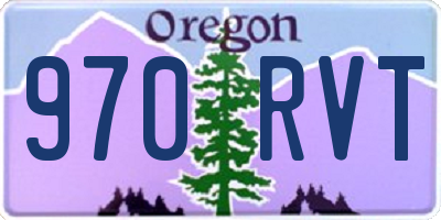 OR license plate 970RVT