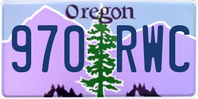 OR license plate 970RWC