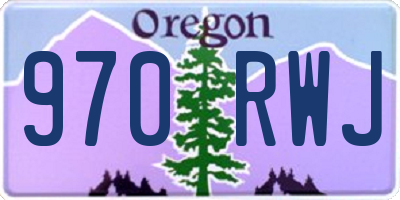 OR license plate 970RWJ