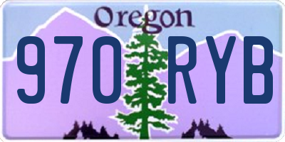 OR license plate 970RYB