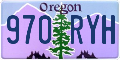 OR license plate 970RYH