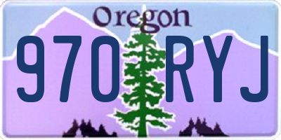 OR license plate 970RYJ