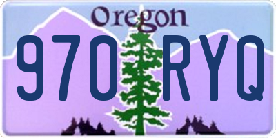 OR license plate 970RYQ