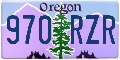 OR license plate 970RZR