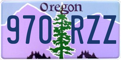 OR license plate 970RZZ